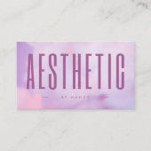 Carte De Visite Esthétique esthétique violet holographique (Devant)