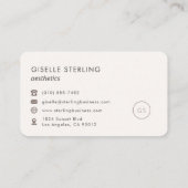 Carte De Visite Esthétique Féminine Professionnelle (Dos)