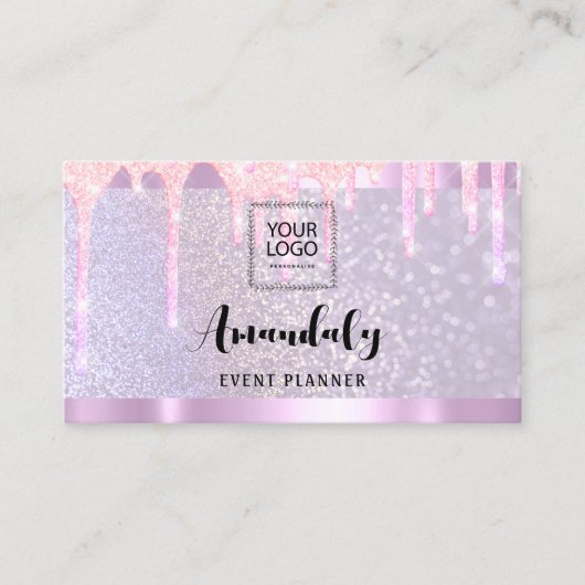 Carte De Visite Esthétique Lash Nails Cheveux Code QR Logo Déchets (Devant)