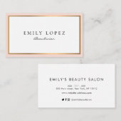 carte de visite esthétique professionnel moderne (Devant / Derrière)