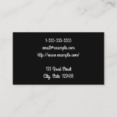 Carte de visite Esthétique rayé Pastel clair (Dos)