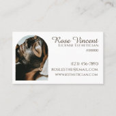 Carte De Visite Esthétique Simple Moderne Spa Beauté Wellness Clea (Devant)