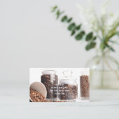 Carte de visite et de punch personnalisée Beans Co (Debout devant)