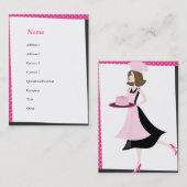 Carte De Visite Et le gâteau était rose (Devant / Derrière)