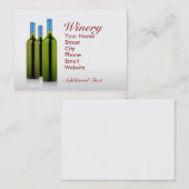 Carte De Visite Établissement vinicole (Devant / Derrière)