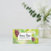 Carte De Visite Établissement vinicole de vignoble de raisins de (Debout devant)