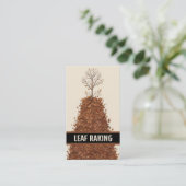 Carte De Visite Étanche de la feuille (Debout devant)