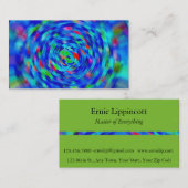 Carte De Visite Étanchet bleu (Devant / Derrière)