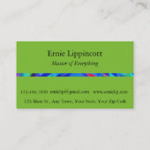 Carte De Visite Étanchet bleu (Dos)