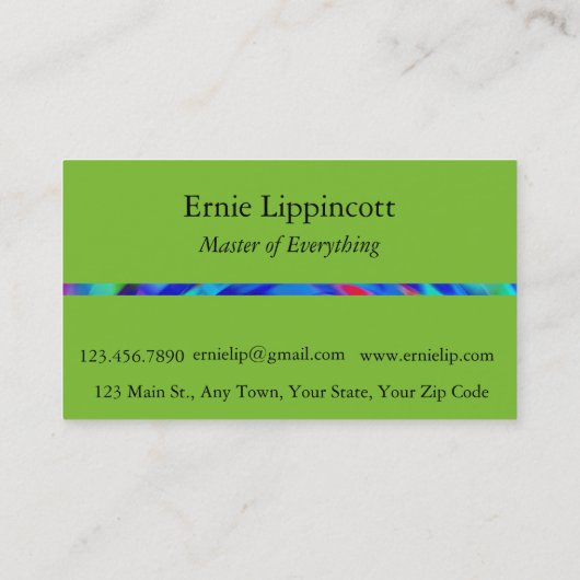 Carte De Visite Étanchet bleu (Dos)