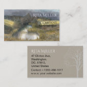 Carte De Visite étang d'automne (Devant / Derrière)