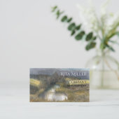 Carte De Visite étang d'automne (Debout devant)