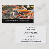 Carte De Visite étang de Koi (Devant / Derrière)