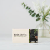 Carte De Visite Étang et bambou (Debout devant)