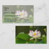 Carte De Visite Étangs de fleurs de Lotus (Devant / Derrière)
