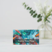 Carte De Visite Étangs Et Jardins De Poissons Tropicaux (Debout devant)