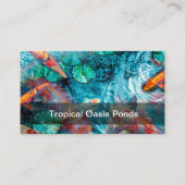 Carte De Visite Étangs Et Jardins De Poissons Tropicaux (Devant)