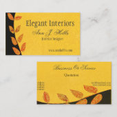 Carte De Visite Étant dessinateur d'intérieurs promotionnel (Devant / Derrière)