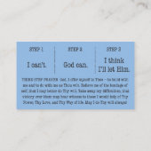 Carte de visite Étapes 1-2-3 (Dos)