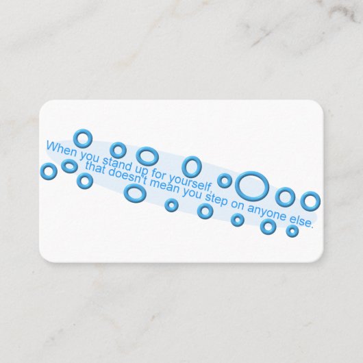 Carte De Visite Étapes De L'Esteem (Devant)