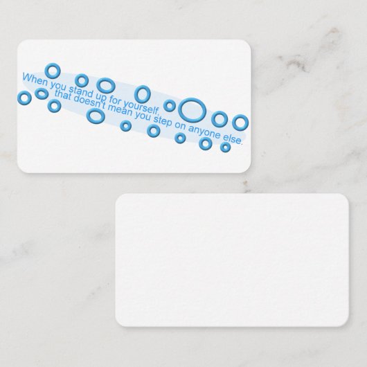 Carte De Visite Étapes De L'Esteem (Devant / Derrière)