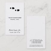 Carte De Visite Étapes de pied (Devant / Derrière)