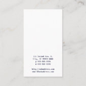 Carte De Visite Étapes de pied [quatre] (Dos)