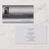 Carte De Visite Etapes en pierre de granit vers le haut - sur l'as (Devant / Derrière)