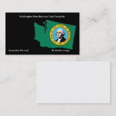 Carte De Visite État de Washington (Devant / Derrière)