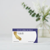 Carte De Visite État d'or du logo de la Californie (Debout devant)