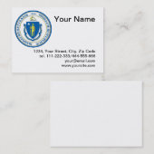 Carte De Visite État du Massachusetts (Devant / Derrière)