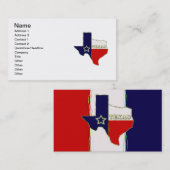 CARTE DE VISITE ÉTAT DU TEXAS (Devant / Derrière)