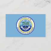 Carte De Visite États fédérés de Micronésie Drapeau et phoque (Devant)