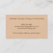 Carte De Visite Été doux - thérapeutes (Dos)