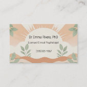 Carte De Visite Été doux - thérapeutes (Devant)