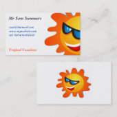 Carte De Visite Été frais Sun (Devant / Derrière)