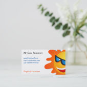 Carte De Visite Été frais Sun (Debout devant)