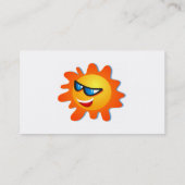 Carte De Visite Été frais Sun (Dos)
