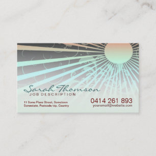 Carte de visite Été Soleil