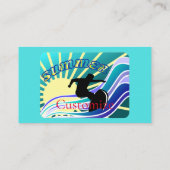 Carte De Visite Été Surf Fun Thunder_Cove (Dos)