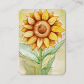 Carte De Visite Été tournesol (Devant)