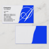 Carte De Visite Éteint - Bleu (Devant / Derrière)