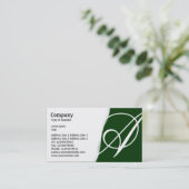 Carte De Visite Éteint - Vert foncé (Debout devant)