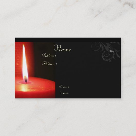 carte de visite éternel de flamme (Devant)