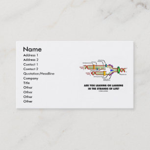 Carte De Visite Êtes-vous principaux ou le ralentissement dans les