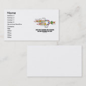 Carte De Visite Êtes-vous principaux ou le ralentissement dans les (Devant / Derrière)