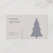 Carte De Visite Ethereal Fairytale Castle Blue Floral Misty Forest (Dos)