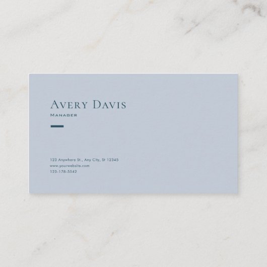 Carte De Visite Ethereal Misty Mountain Botanique (Dos)