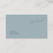 Carte De Visite Ethereal Misty Mountain Forest Serene Landscape (Dos)