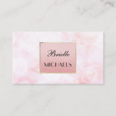 Carte De Visite Ethereal Rose Rose Bokeh Elegant Gold Glamor Cadre (Devant)